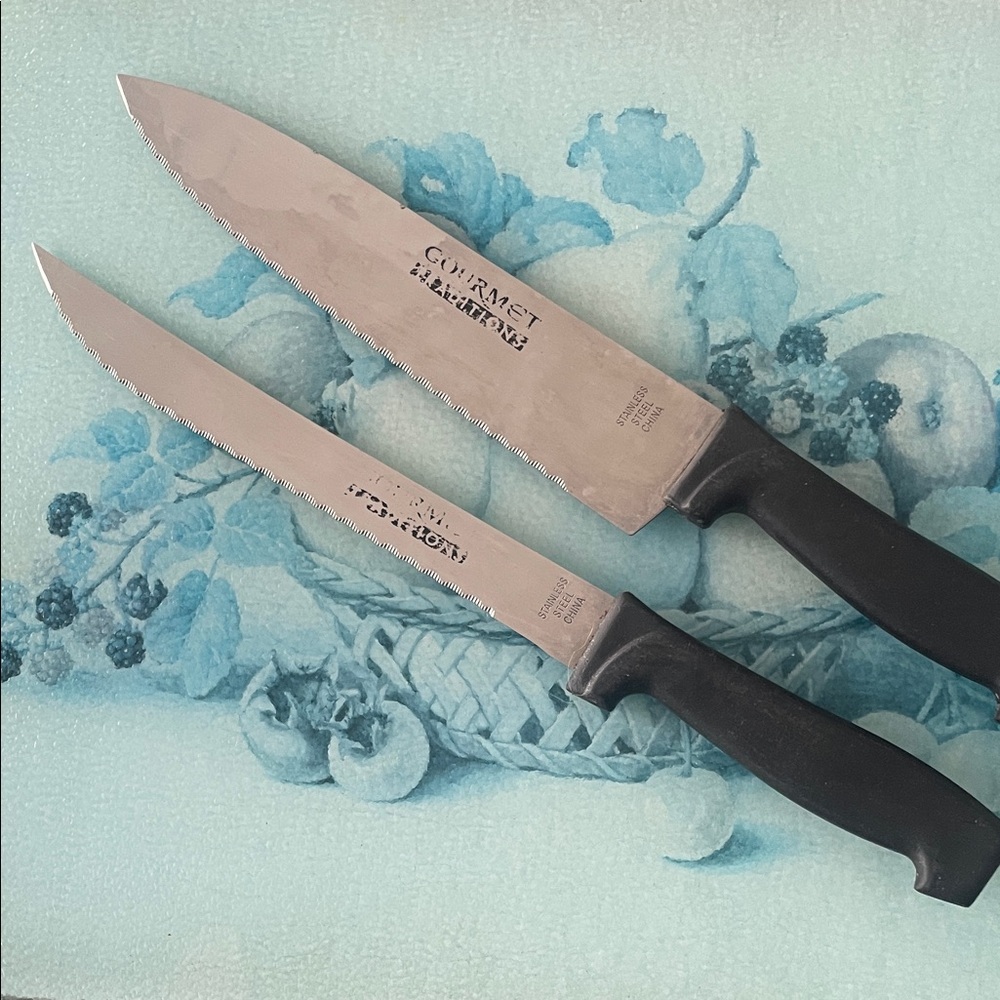 Gourmet Traditions Stainless Steel Serrated Knife Set